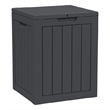 Afuera Living 28-Gallon Weatherproof Resin Outdoor Storage Box 18x17x23 Inches