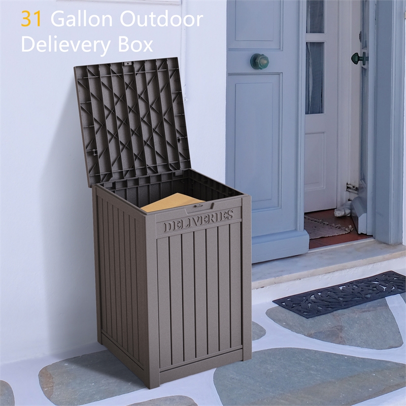 Afuera Living Lockable Waterproof Outdoor PP Package Delivery Box