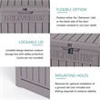 Afuera Living Lockable Waterproof Outdoor PP Package Delivery Box