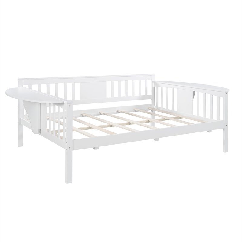 Afuera Living Full-Size White Pine Wood Daybed with 11.8