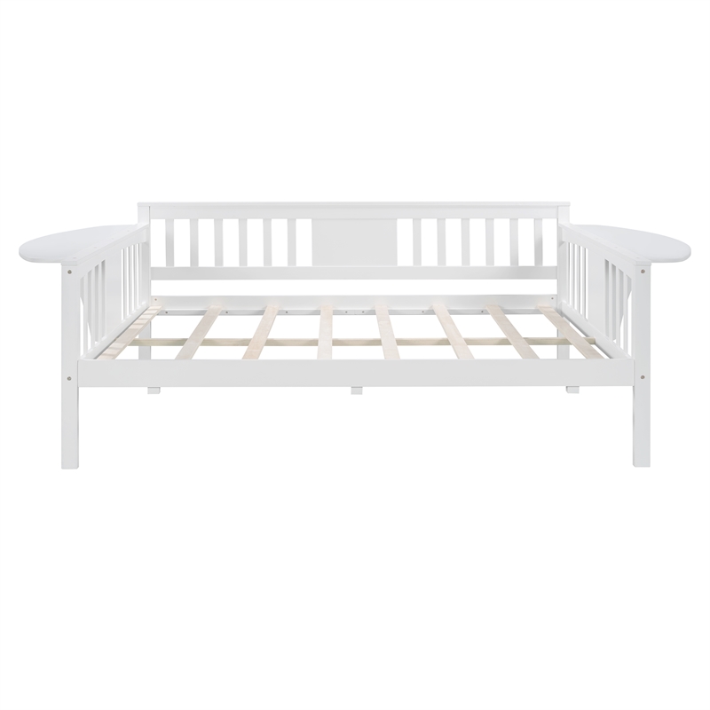 Afuera Living Full-Size White Pine Wood Daybed with 11.8