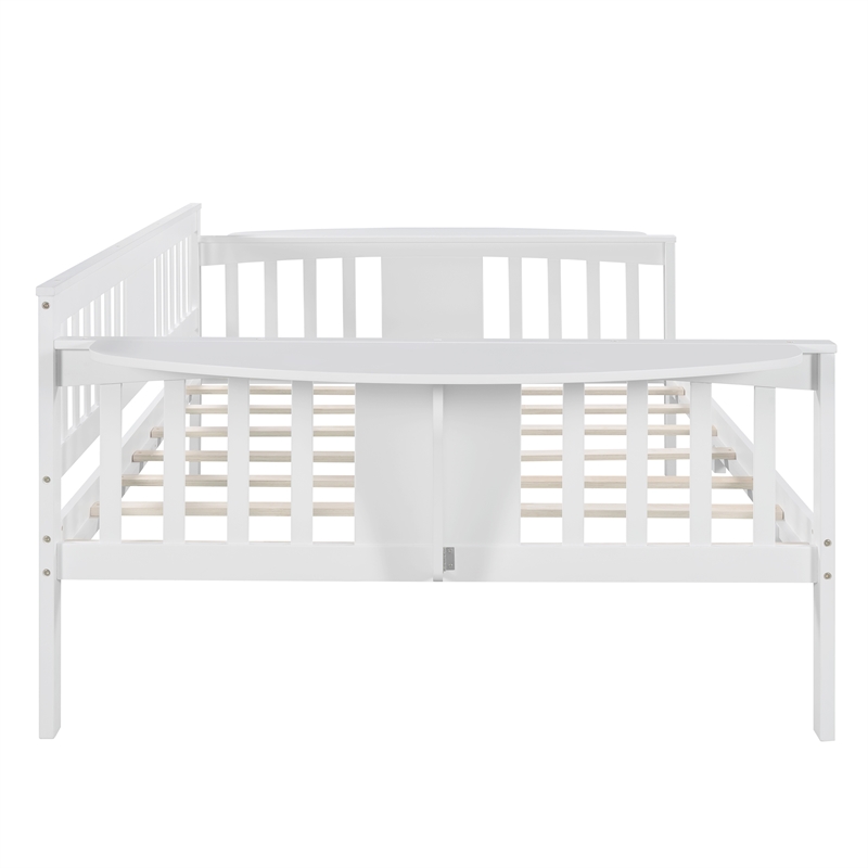 Afuera Living Full-Size White Pine Wood Daybed with 11.8