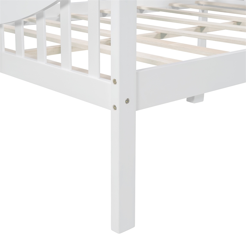 Afuera Living Full-Size White Pine Wood Daybed with 11.8