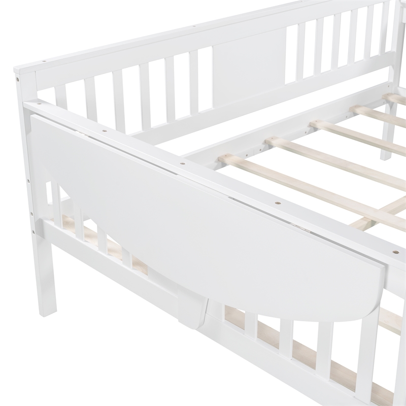 Afuera Living Full-Size White Pine Wood Daybed with 11.8