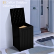 Afuera Living Black PP Outdoor Waterproof Lockable Package Delivery Box
