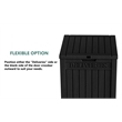 Afuera Living Black PP Outdoor Waterproof Lockable Package Delivery Box