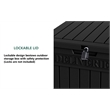 Afuera Living Black PP Outdoor Waterproof Lockable Package Delivery Box