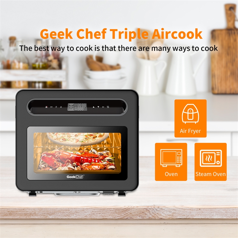 Afuera Living 26 QT 1650W Steam Convection Oven with 50 Presets & Air Fryer Mode