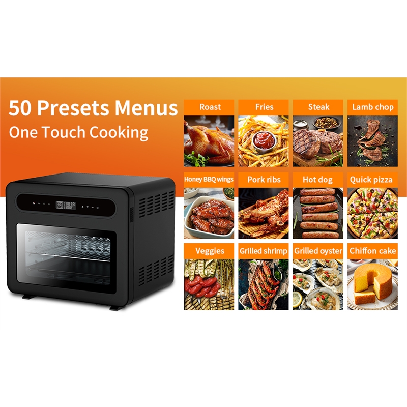 Afuera Living 26 QT 1650W Steam Convection Oven with 50 Presets & Air Fryer Mode