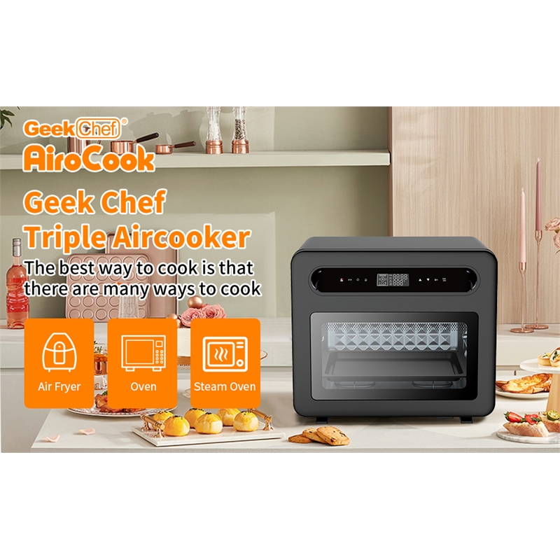 Afuera Living 26 QT 1650W Steam Convection Oven with 50 Presets & Air Fryer Mode