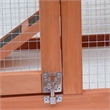 Afuera Living Light Brown Fir Wood Rabbit Hutch with Running Area & Tray