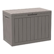 Afuera Living 45-Gallon Light Coffee Weatherproof Resin Outdoor Storage Box