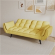 Afuera Living Velvet Convertible Sofa Bed 3-Position Backrest for Small Spaces