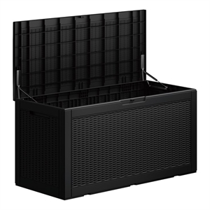 Afuera Living 100-Gallon Lockable Resin Patio Storage Box 573 lbs Capacity