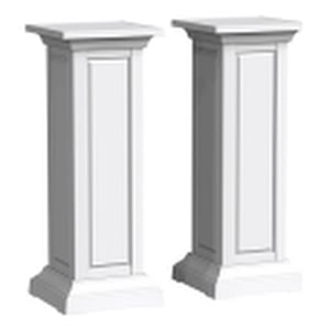 Afuera Living White Resin 3-Tier Plant Stand for 6-10 Inch Pots 15 lbs Per Tier