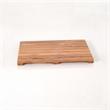 Afuera Living Natural Non-Slip Waterproof Teak Shower Mat 24x16 Inches