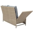 Afuera Living 4-Piece Outdoor Patio Wicker Rattan Sofa Set with Adjustable Backs