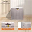Afuera Living 30-Gallon Weatherproof Outdoor Storage Box in Tan Resin