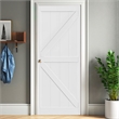 Afuera Living 24x84 Inch Primed Shaker Standard Door Slab - Unfinished