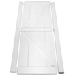 Afuera Living 24x84 Inch Primed Shaker Standard Door Slab - Unfinished