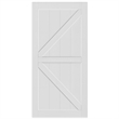 Afuera Living 24x84 Inch Primed Shaker Standard Door Slab - Unfinished