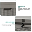 Afuera Living 60-Gallon Weatherproof Outdoor Storage Box in Light Coffee