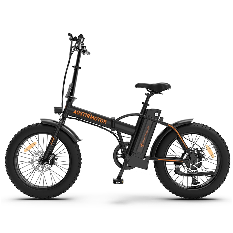Afuera Living 500W Folding Electric Bike with 20-Inch Fat Tires