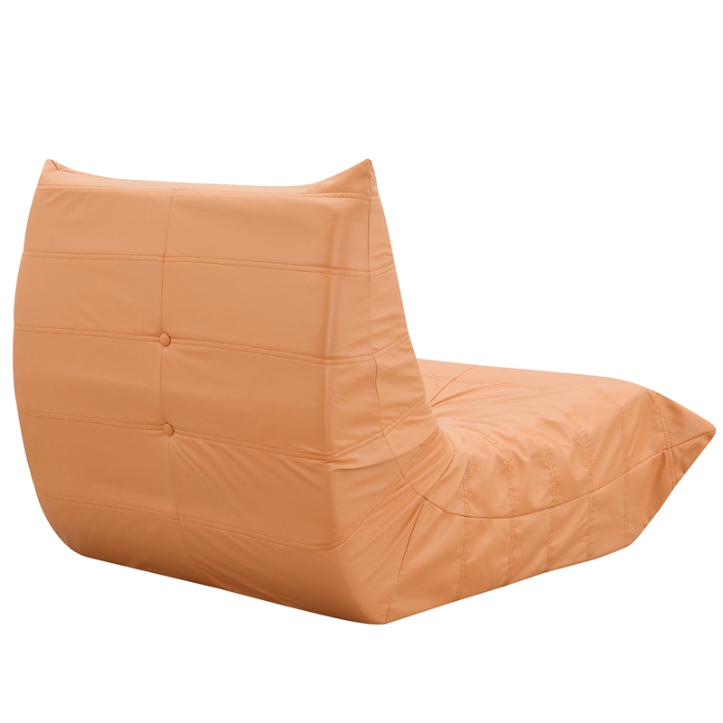 Afuera Living Contemporary Orange Full Foam-Filled Lounge Chair