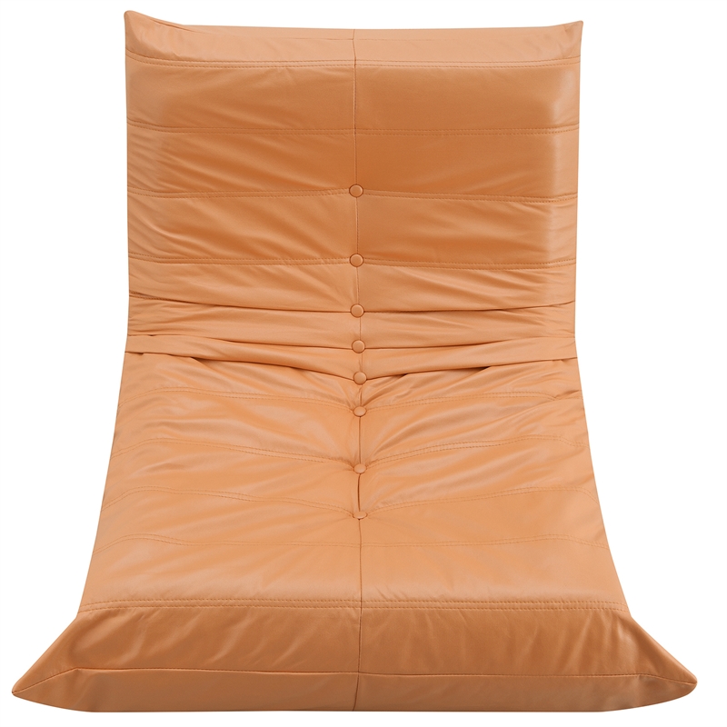 Afuera Living Contemporary Orange Full Foam-Filled Lounge Chair
