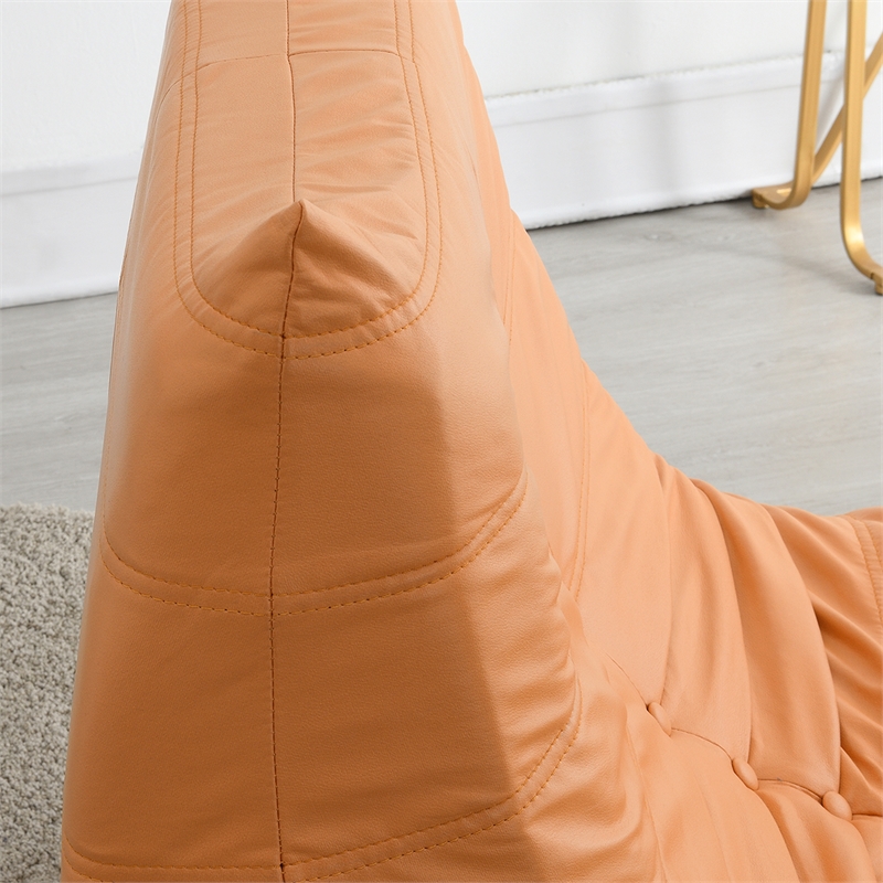 Afuera Living Contemporary Orange Full Foam-Filled Lounge Chair