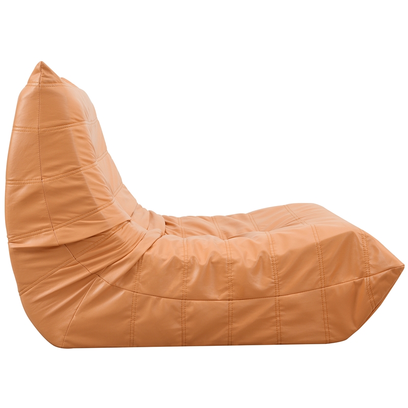 Afuera Living Contemporary Orange Full Foam-Filled Lounge Chair