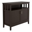 Afuera Living Brown Kitchen Sideboard and Buffet Server Cabinet