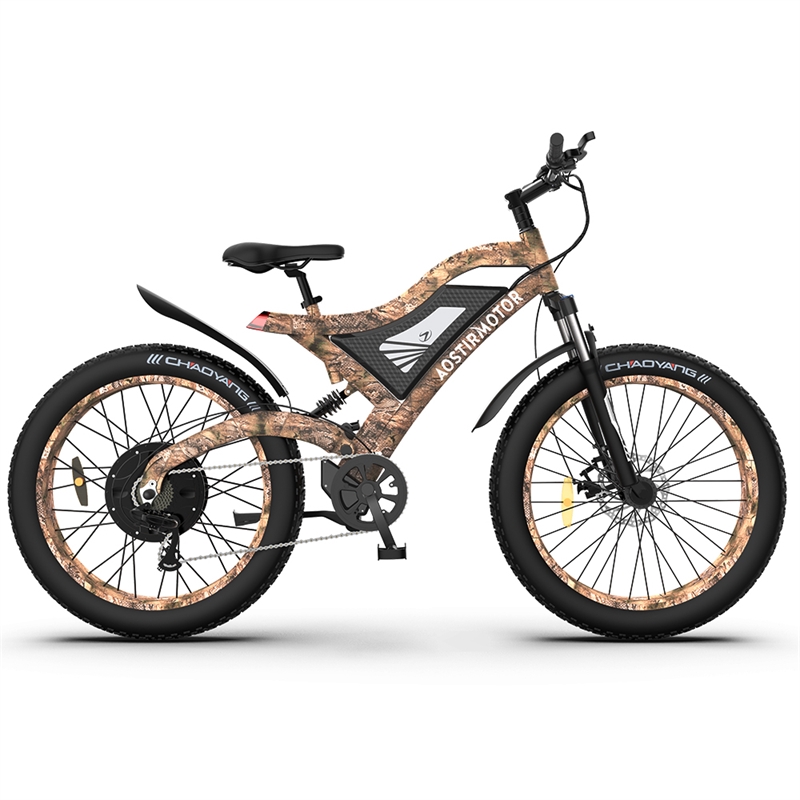 Afuera Living 1500W Electric Mountain Bike with 26-Inch Fat Tires