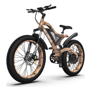 Afuera Living 1500W Electric Mountain Bike with 26-Inch Fat Tires