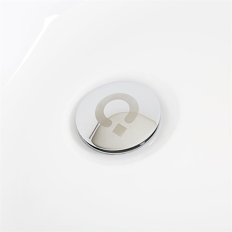 Afuera Living Contemporary White Freestanding Acrylic Soaking Bathtub