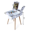 Afuera Living Contemporary White 24-Inch Vanity Table with Flip Mirror