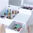 Afuera Living Contemporary White 24-Inch Vanity Table with Flip Mirror