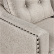 Afuera Living Contemporary Beige 3-Piece Linen Sectional Sofa Set