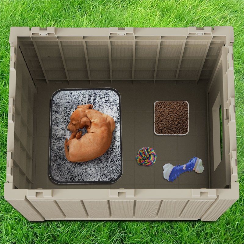 Afuera Living Contemporary Outdoor PP Pet House for Small to Medium Pets