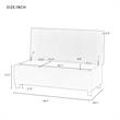 Afuera Living Contemporary Gray Button-Tufted Flip-Top Storage Bench