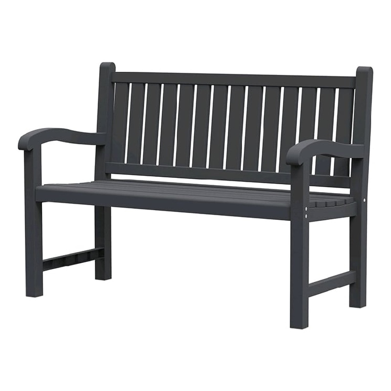 Afuera Living Contemporary 48-Inch Resin Slatted Garden Bench
