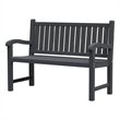 Afuera Living Contemporary 48-Inch Resin Slatted Garden Bench