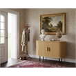 Afuera Living 47-Inch Light Brown Fluted Sideboard with Sliding Doors