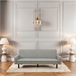 Afuera Living Contemporary Gray Adjustable Convertible Sofa Bed