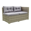 Afuera Living 4-Piece Patio Wicker Rattan Sofa Set with Storage