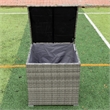 Afuera Living 4-Piece Patio Wicker Rattan Sofa Set with Storage