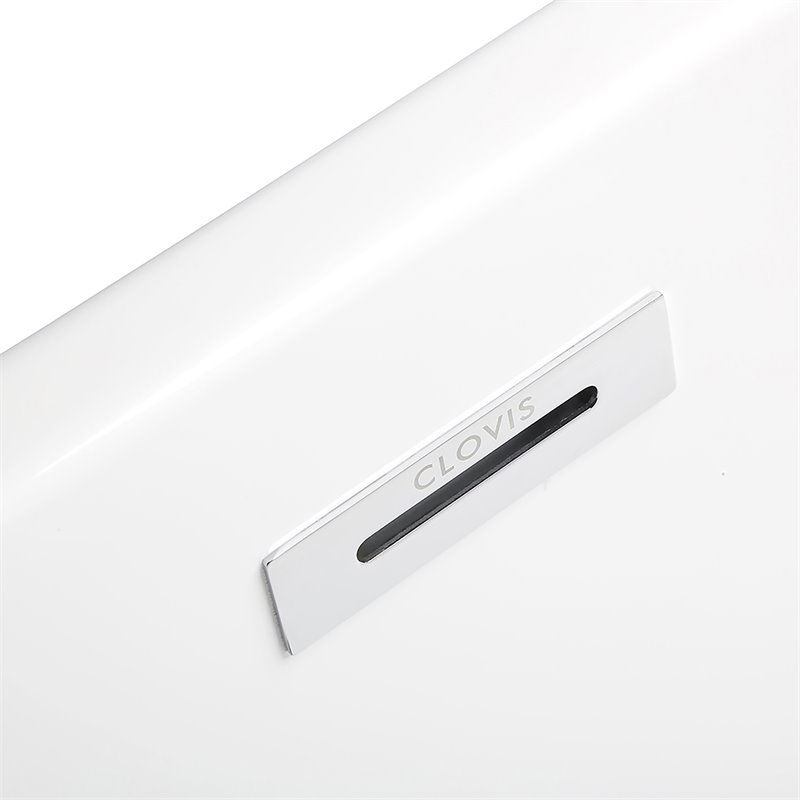 Afuera Living Contemporary White Freestanding Acrylic Soaking Bathtub