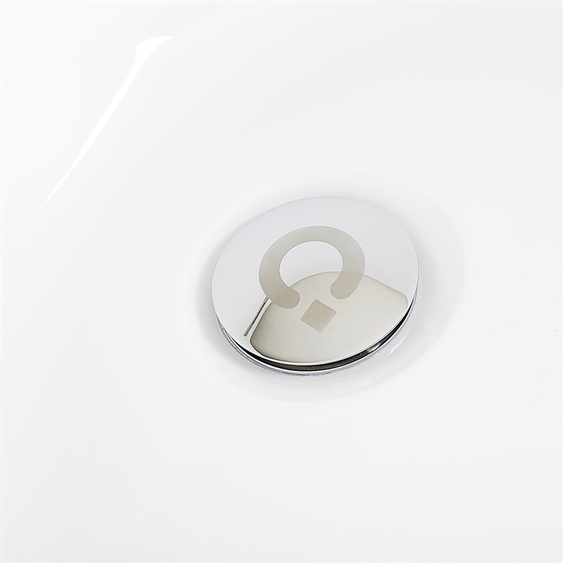 Afuera Living Contemporary White Freestanding Acrylic Soaking Bathtub