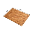 Afuera Living Contemporary Reversible Bamboo Shower Mat 20x28 Inches