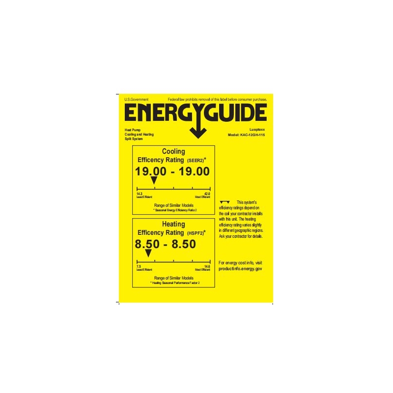 Afuera Living 12000 BTU Mini Split Air Conditioner/Heat Pump for 750-1250Sq. Ft.
